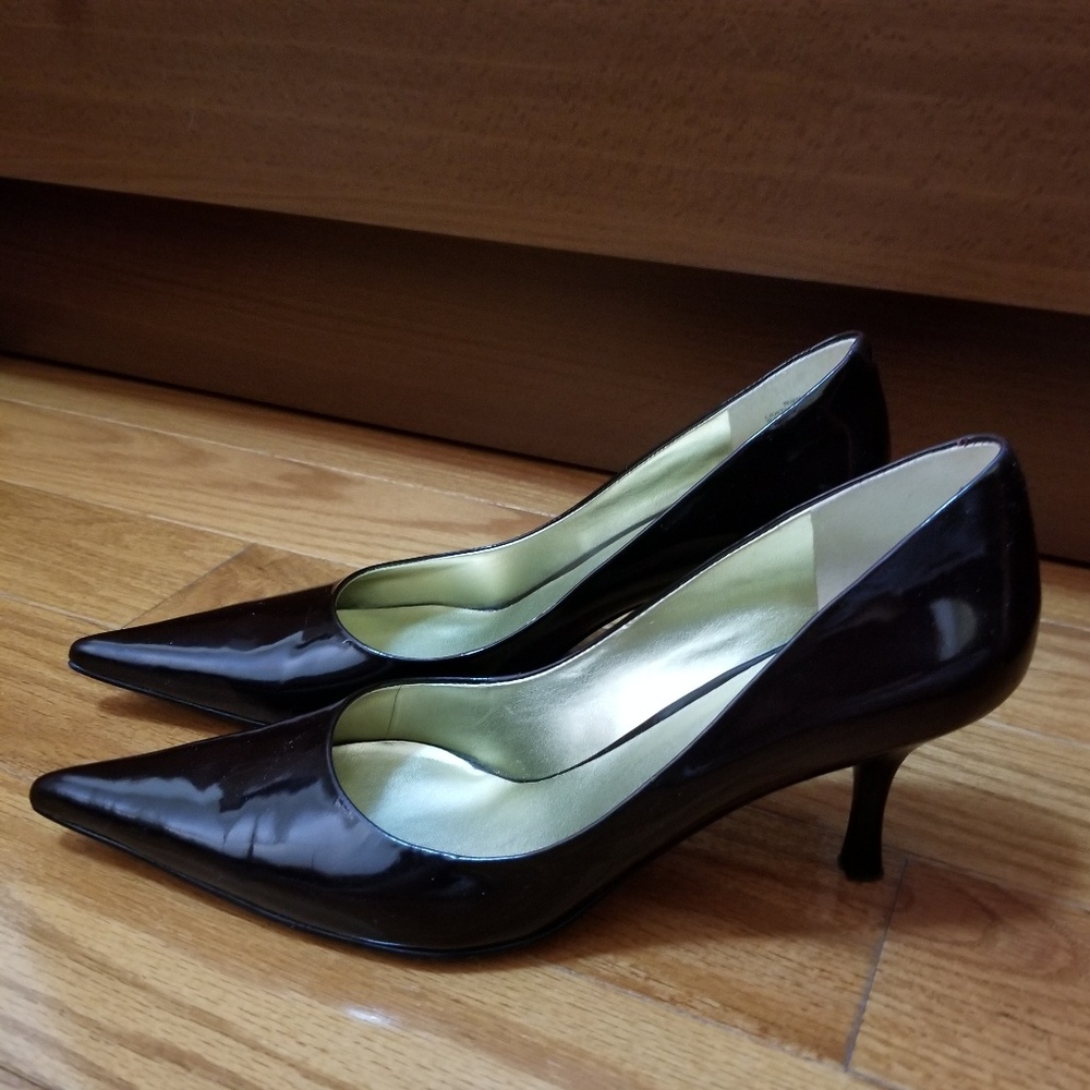 Nine West Burgundy Patent Heels